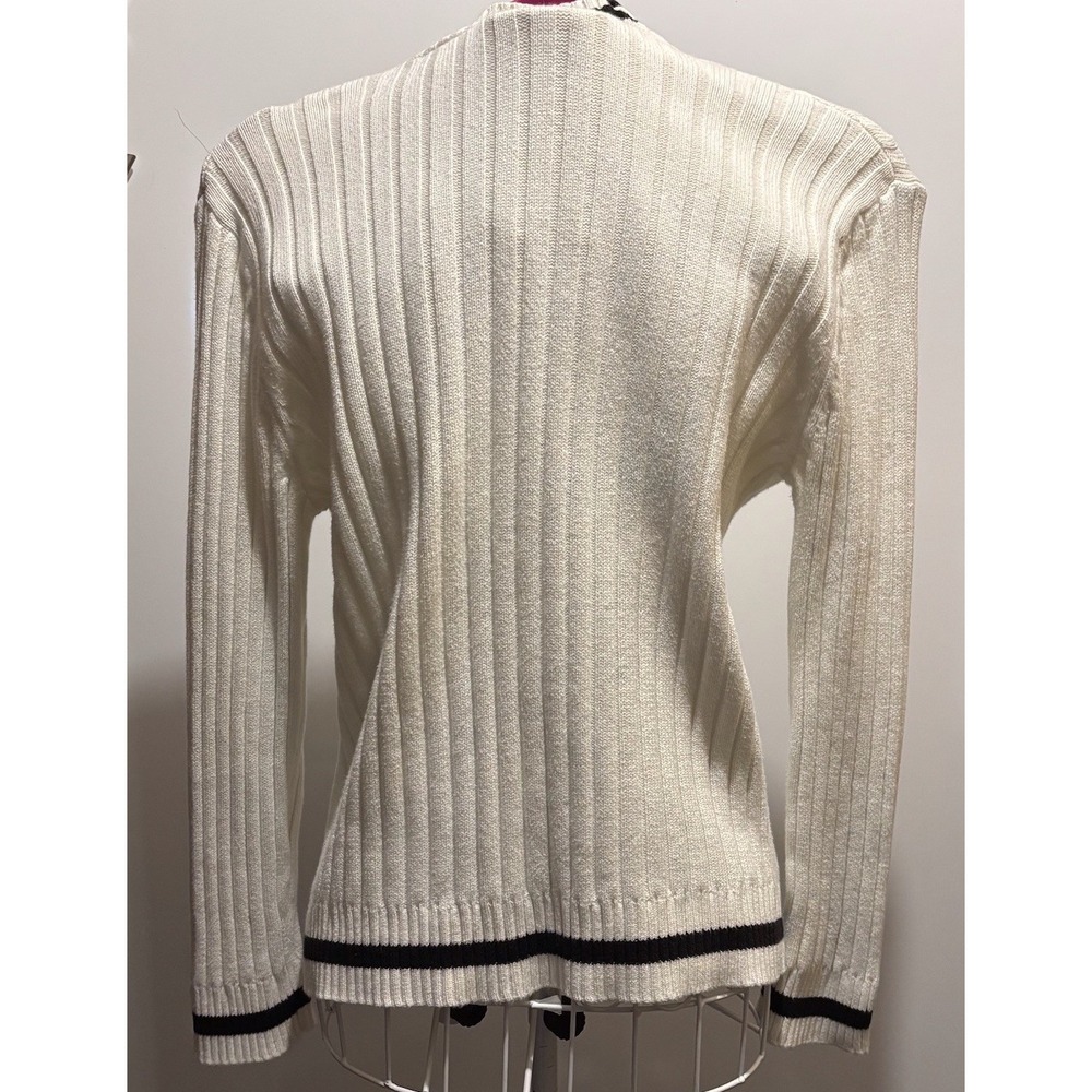 Meg Allen A Liz Claiborne Co. Size 8/10 M Cardigans With Zipper White 38" X 24" - Picture 4 of 7